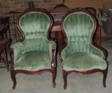 Great Pair Of Victorian Armchairs