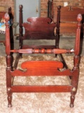 Pair Of Mahogany Pineapple Post Twin Beds