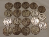 (19) Walking Liberty Silver Half Dollars