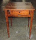 Hand Made Walnut Pegged 1 Drawer Stand