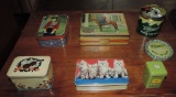 Collection Of 6 Vintage Tins