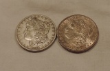 (2) Morgan Silver Dollars