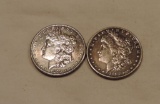 (2) Morgan Silver Dollars