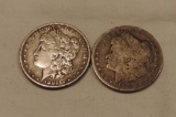 (2) Morgan Silver Dollars