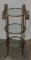 3 Tier Gold Painted Rope Twist Stand