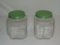 2 Country Store Glass Jars