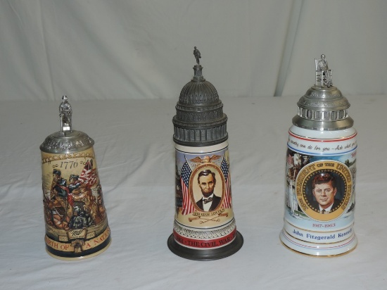 3 Collector Steins