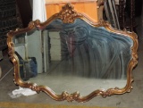 Composition Gold Painted Wall Mirror