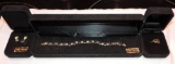 Set of 14kt Gold Ring, Earrings, and Bracelet
