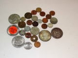 Lot of Vintage Coins and Tokens