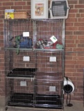 Large Dog Cage & Supplies Lot