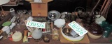 Table Lot Of Kitchen & Household Items