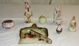 Nice Bisque Figurine & Hand-Painted Porcelain Lot
