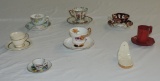 Tray Lot Collectible Cup And Saucers
