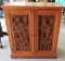 Carved Teak Two-Door Cabinet