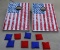 Go Sport Aluminum Fold Up American Flag Corn Hole Set