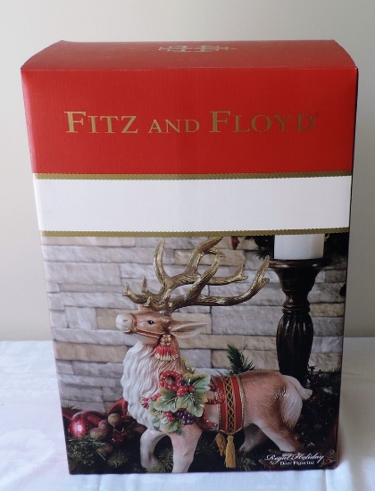 Fitz and Floyd Large Reindeer Still in Box
