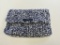 Handmade with Love Blue and White Crochet Clutch Purse
