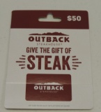 $50.00 Outback Gift Card
