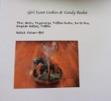 Girl Scout Cookies and Candy Basket