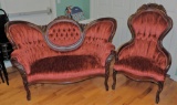 Victorian Sofa and Chair