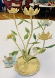 Metal Flower Centerpiece Candle Holder