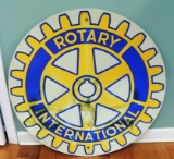 Metal Rotary International Sign