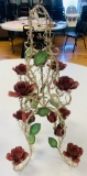 Metal Rose Centerpiece Candle Holder