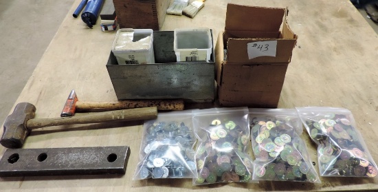 Lot of Blind Rivets and Hammers