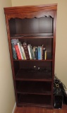 5 Shelf Bookshelf with Books