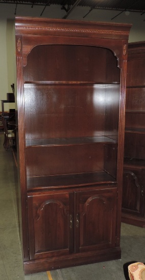 Dark Finished Open Bookcase