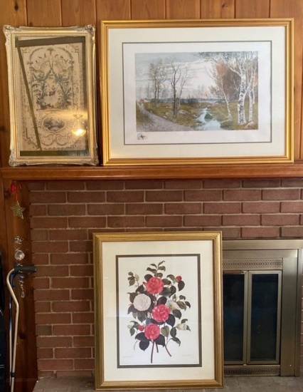 3 Pieces of Assorted Framed Art