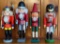 Lot of 4 Assorted Nutcrackers