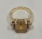 14kt Gold Yellow Citrine Ring