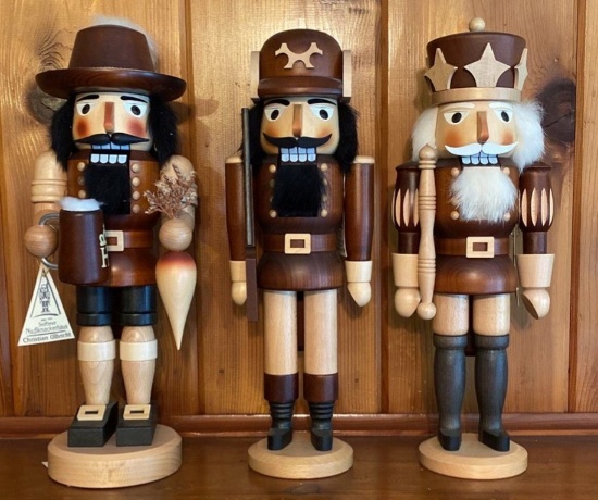 Lot of 3 Nutcrackers