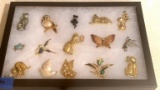 Lot of Vintage Costume Animal Pins