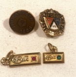 10 Kt. Gold Service Pins