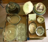 Lot of Porcelain, Glass and Silver-Plate