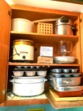 Cabinet Lot of Kitchen Items