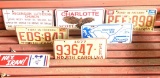 Lot of License Plates and Micky Mouse Sticker