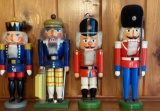 Lot of 4 Assorted Nutcrackers