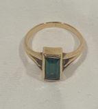 10 Kt. Gold Emerald Ring