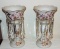 Pair of Antique Mantle Luster with Glass Prisms