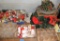 Lot of Vintage Christmas Items and Glasses