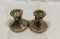 Crown Sterling-Silver-Weighted-Candle Holders