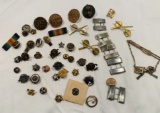 Wow! What a Cool Lot of Vintage Military Pins, Service Pins, Sterling Pins and More