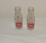 Two Miniature Double Cola Bottles
