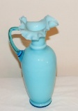 Ruffled Glass Pitcher