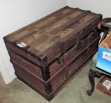 Antique Flat Top Trunk