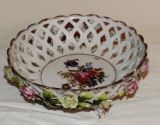 Footed Open-Lattice Bowl